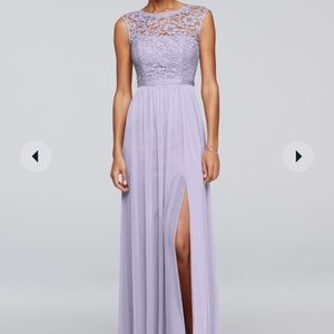 David’s bridal irises bridesmaids dress